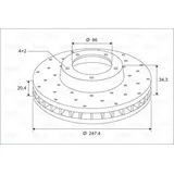 Valeo 886194 Bremsscheibe