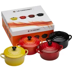 Le Creuset Mini Cocotte Feuer & Flamme 4er Set