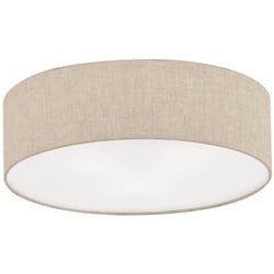 Fischer & Honsel Deckenleuchte Thor Stoff Beige Sand