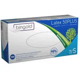 BINGOLD GmbH + Co. KG BINGOLD Latex 50PLUS weiß, L