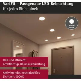 Paulmann Einbaupanel Areo VariFit IP44 6,5W 4000K Chrom matt