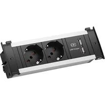 Bachmann KAPSA S 2xP40 1xUSB Charger Strom 2,0m AEH 927015