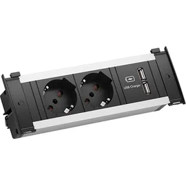 Bachmann KAPSA S 2xP40 1xUSB Charger Strom 2,0m AEH 927015