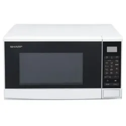 Sharp R270W, Über den Bereich, Solo-Mikrowelle, 20 l, 800 W, Berührung, Weiß