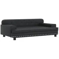 vidaXL Kindersofa vidaXL 90 x 53 x 30 cm Kiefer schwarz