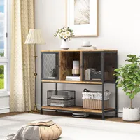 YITAHOME Küchenschränke mit Weinhalter, Sideboard Aufbewahrungsschrank, Buffet-Weinschrank, Sideboards für