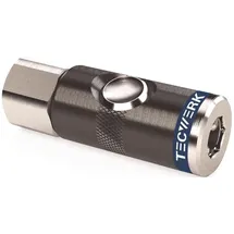 tecwerk Druckknopf-Sicherheitskupplung DN 7,4,IG AluNBR Gew.G 3/8 Zoll 15,39mm