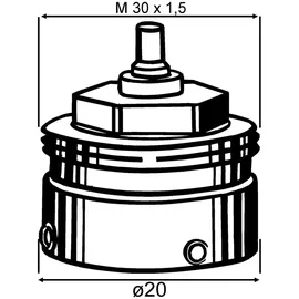 HEIMEIER Adapter für Danfoss RA-Ventile