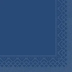Sovie HORECA Cocktail-Servietten Royalblau aus Tissue 25 x 25 cm, 100 Stück Uni Basic Neutralfarben Party Fingerfood