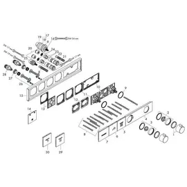 Hansgrohe RainSelect Duschthermostat Unterputz für 2 Verbraucher mattweiß 15380700
