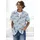 Beachtime Hawaiihemd »Regular fit«, Kurzarm, Freizeithemd mit Palmenprint, reine Baumwolle, Gr. S (37/38) N-Gr, blau-bedruckt, , 67525506-S N-Gr