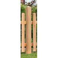 BM Massivholz BM Serie TYP 194 Zaunpfosten, vierkant 90 x 90 mm, Lg. 90 cm, Lärche unbehandelt