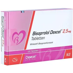 Bisoprolol Dexcel 2,5 mg Tabletten 100 St