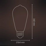 Calex Smart Rustic E27 ST64, LED 4,9W Filament, RGBW