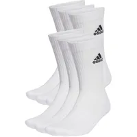 adidas Cushioned Sportswear Crew Socken 6er Pack White / Black 43-45