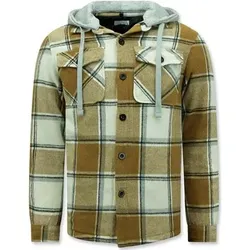 Enos  Blazer Pelzkragen Größe M  in Braun, EU XL