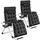 Tectake Sonnenliege Cloud 2er Set 0 x 0 x 0 cm Schwarz