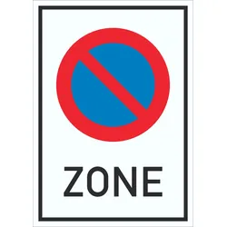 Beginn Eingeschränktes Haltverbot Schild A6 (105x148mm)