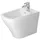 Duravit DuraStyle 57,5 cm Weiß WonderGliss mit Überlauf + 1 Hahnloch