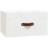 vidaXL Nachtschrank NA 40 x 29,5 x 22 cm Weiß