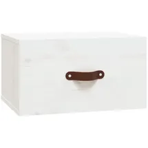 vidaXL Nachtschrank NA 40 x 29,5 x 22 cm Weiß