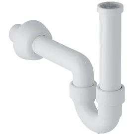 Geberit Rohrbogengeruchsverschluss für Waschbecken und Bidet, Abgang horizontal PP, weiß