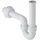 Geberit Rohrbogengeruchsverschluss für Waschbecken und Bidet, Abgang horizontal PP, weiß
