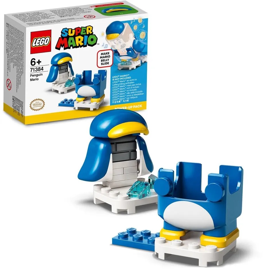 LEGO 71384 Super Mario Pinguin-Mario Anzug Power Up Pack, Erweiterungsset, Kostüm zum Rutschen
