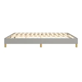 vidaXL Bettgestell ohne Matratze Hellgrau 160x200 cm Stoff