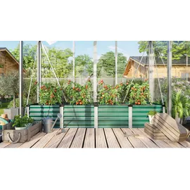 Vitavia Hochbeet Linus In und Out 401 L Seegras/Alu extrem Witterungsbeständig