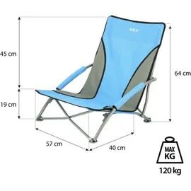 NILS CAMP Campingstuhl NC3035 Hellblau