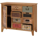Mendler Apothekerkommode HWC-O63 Schrank 80x91x40cm braun