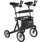 FabaCare Arthritis Rollator Tiger Outdoor XXL Unterarmrollator braun/grau