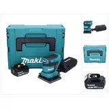 Makita Exzenterschleifer DBO 480 G1J Akku Schwingschleifer 18 V 112 x 102 mm + 1x Akku 6,0 Ah