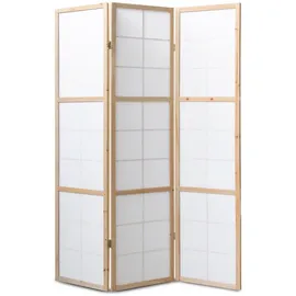Homestyle4u Paravent Raumteiler 3 4 5 oder 6 teilig Trennwand Shoji Faltbar Natur