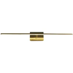 Licht-Erlebnisse Wandleuchte CLIFFREY Messing Metall Kunststoff IP44 LE120743