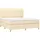 vidaXL Boxspringbett mit Matratze Creme 180x200 cm Stoff - Creme