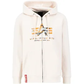 Alpha Industries Hoodie »Alpha Industries Men - Hoodies Basic Zip Hoodie PP Camo«, weiß