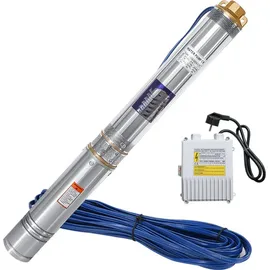 Jiubiaz Tiefbrunnenpumpe 0,37kW bis 4.000 l/h Edelstahl