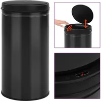 vidaXL Automatischer Sensor-Mülleimer 60 l Schwarz