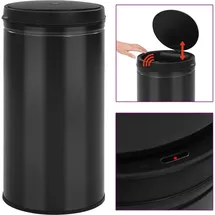vidaXL Automatischer Sensor-Mülleimer 60 l Schwarz