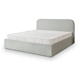masseno Polsterbett, Hellgrau, Holz, 140x200 cm, Schlafzimmer, Betten, Polsterbetten