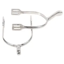 Harry's Horse Sporen Schwanenhals Edelstahl 4 cm grau