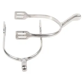 Harry's Horse Sporen Schwanenhals Edelstahl 4 cm grau