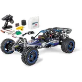 CARSON 500304033 1:5 Wild GP Attack 2.4G 100% RTR blau - RC Verbrenner, 1.8 PS, 2WD, bis zu 65 km/h schnell, Premium Bauteile, Offroad, RTR, 2.4 GHz, ferngesteuertes Auto, blau