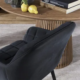 Vicco Esszimmerstuhl Relio Polyester schwarz