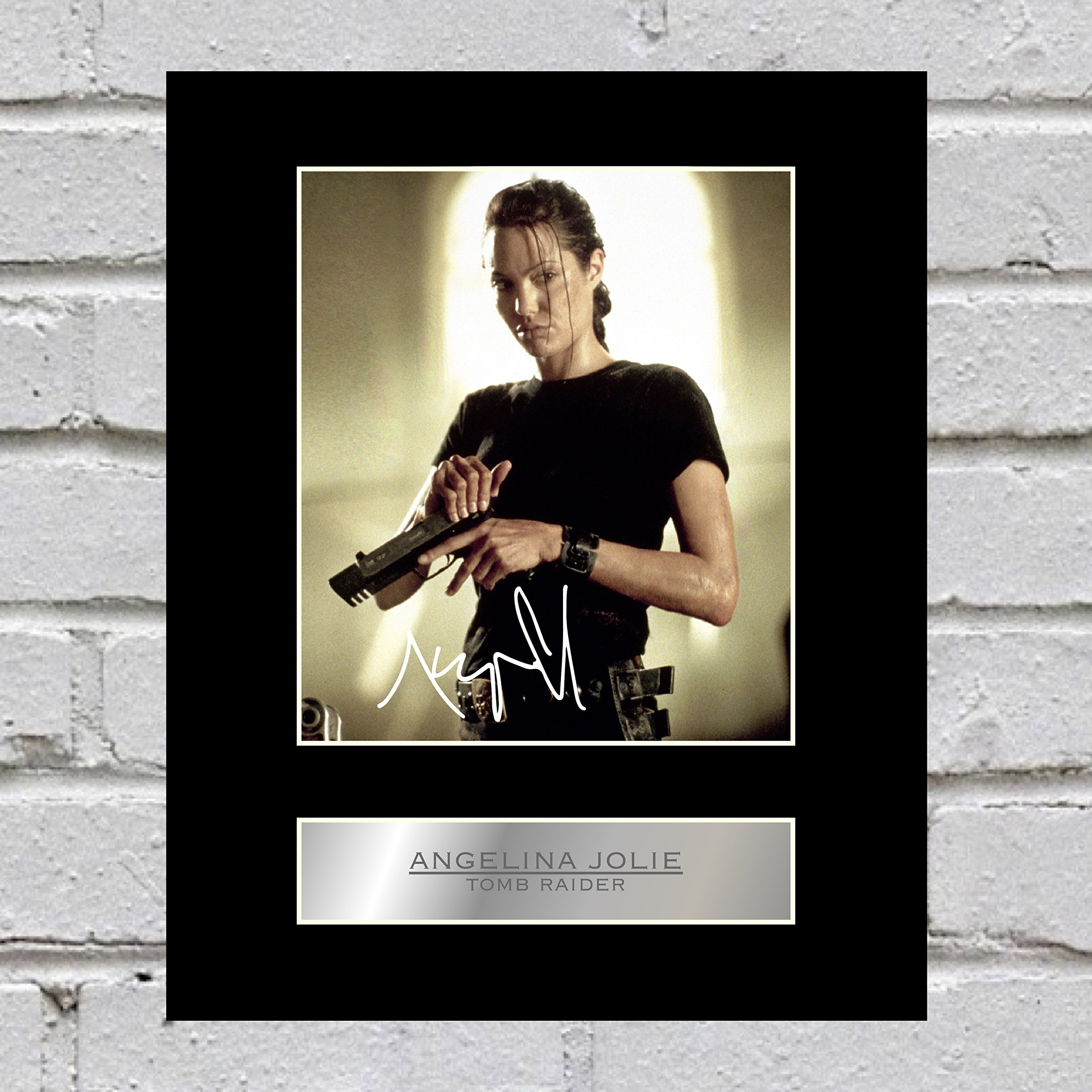 Signiertes Foto von Angelina Jolie, Tomb Raider