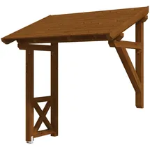 SKANHOLZ Vordach Paderborn 3 242 x 156 cm nussbaum