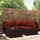vidaXL Garten-Lounge-Set 4-tlg. braun
