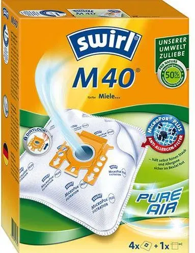 Swirl M40 Universal Dust bag, Staubsaugerbeutel, Weiss
